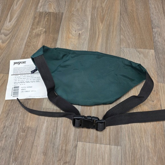 VTG Jansport Fifth Avenue Fanny Pack Belt Bag Forest Green Quality Outdoor Gear - Picture 9 of 12